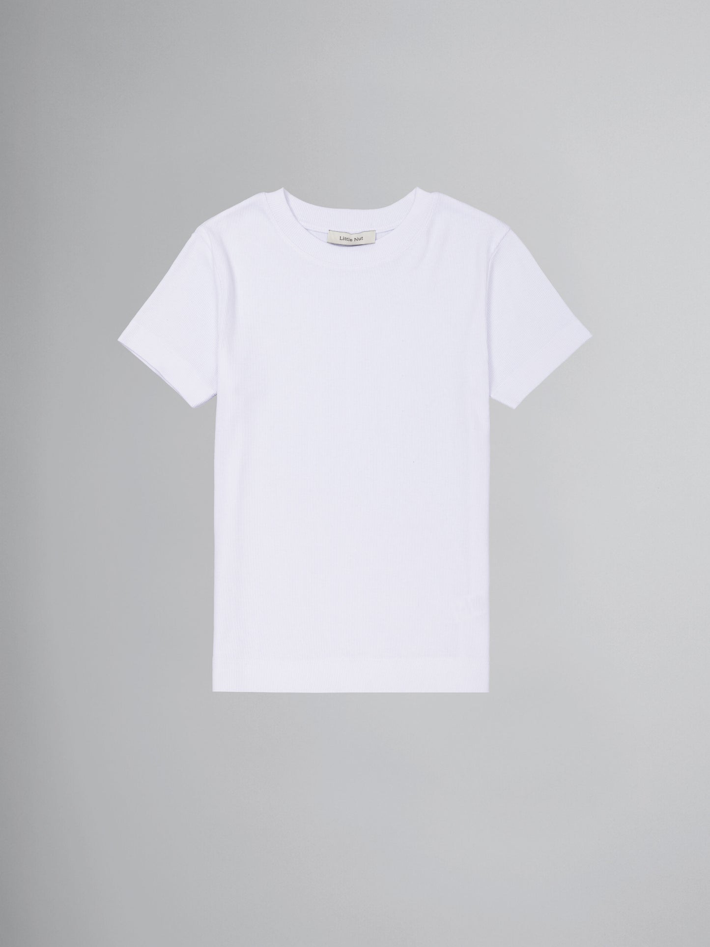 Rib T-Shirt - weiß